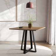 Mesa De Jantar Mônaco 90cm Imbuia Base Preta(100)