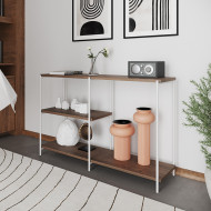 Aparador Industrial Artesania Branco E Imbuia 120cm(100)